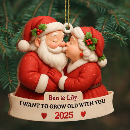 I Want To Grow Old With You Santa Claus Heart