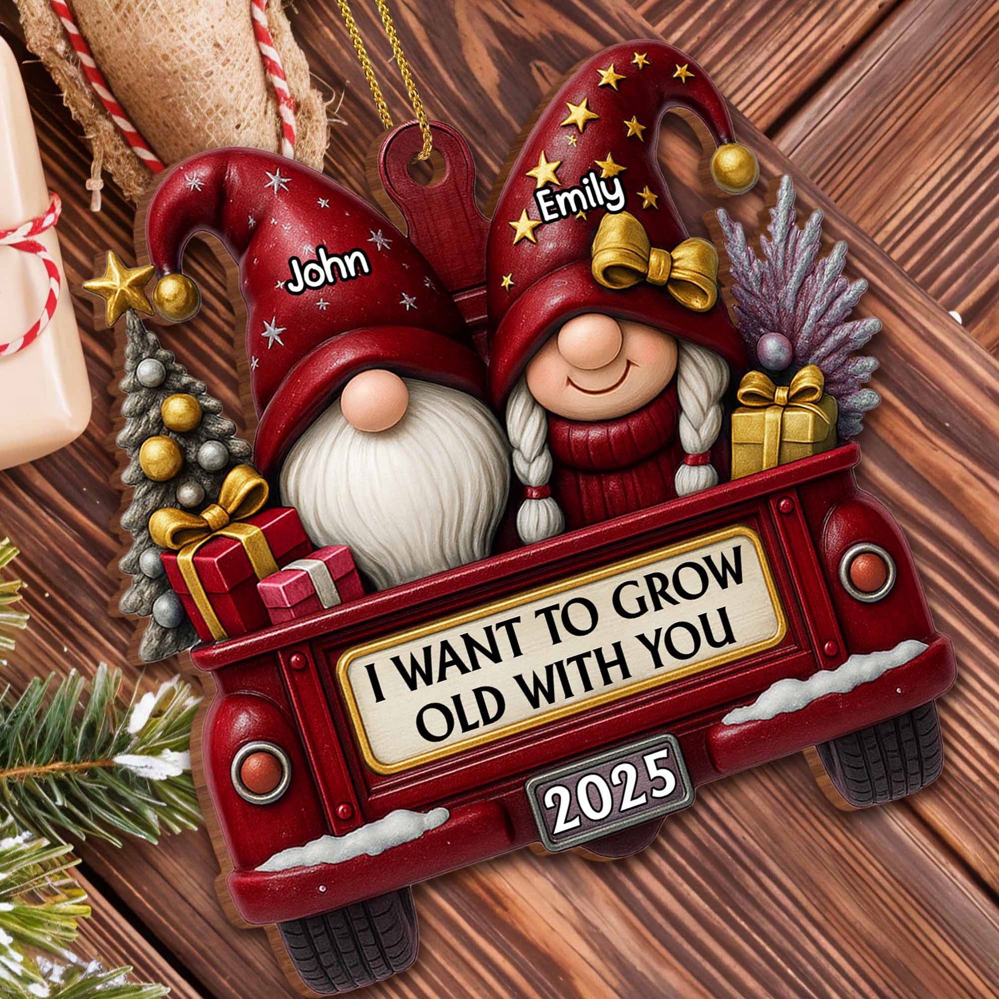 I Want To Grow Old With You, Gnomes In Red Truck