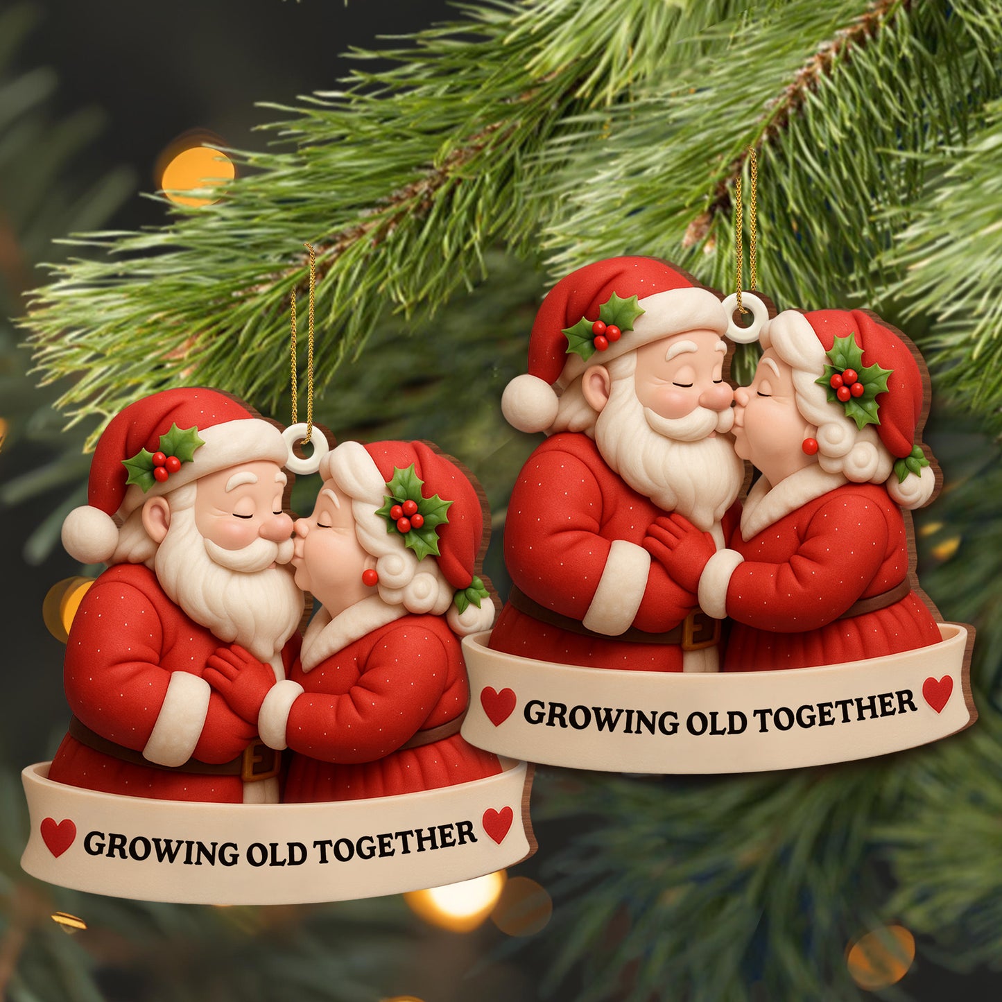 Growing Old Together With Santa And Mrs. Claus