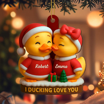 I Ducking Love You Featuring Cute Christmas Ducks