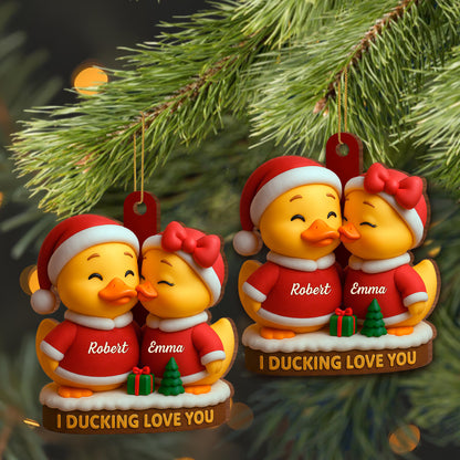 I Ducking Love You Featuring Cute Christmas Ducks