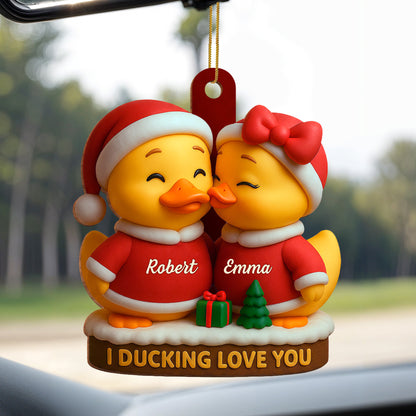 I Ducking Love You Featuring Cute Christmas Ducks