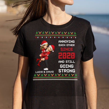 Annoying Each Other Since [Year], Christmas Couple Design