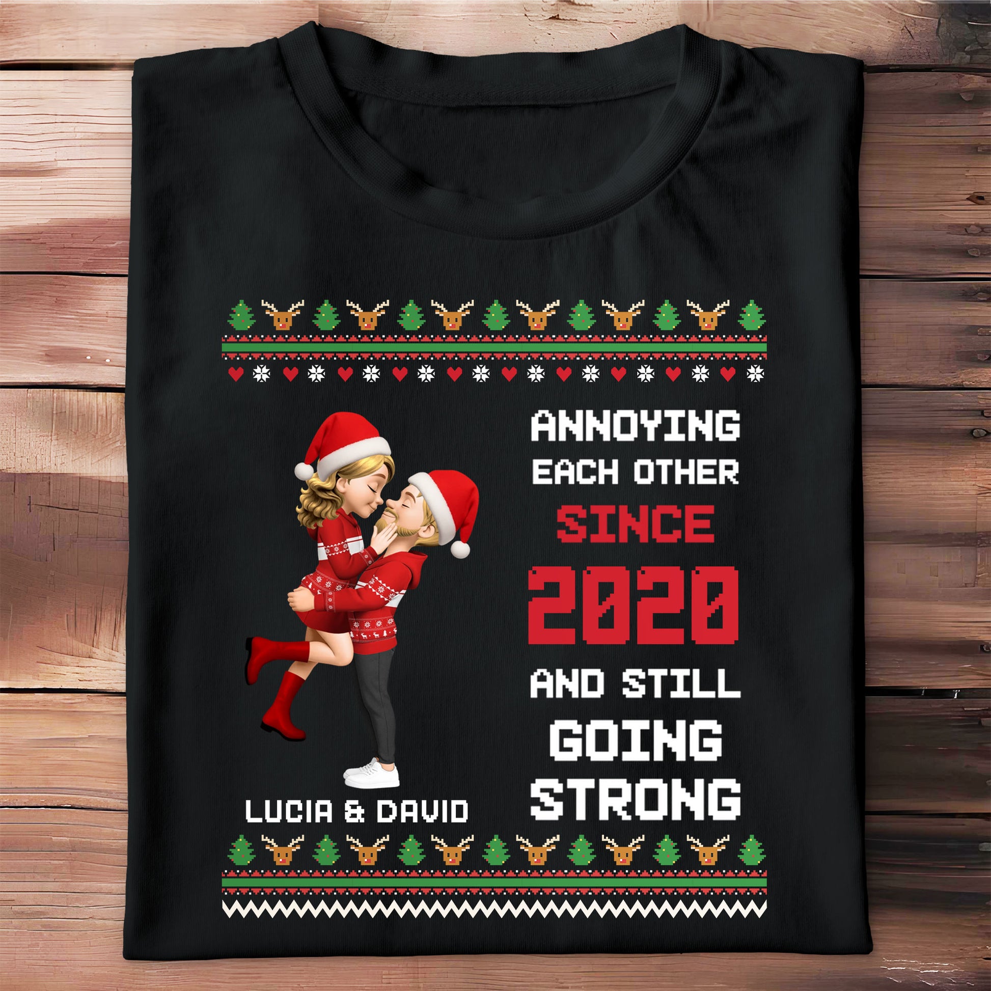 Annoying Each Other Since [Year], Christmas Couple Design