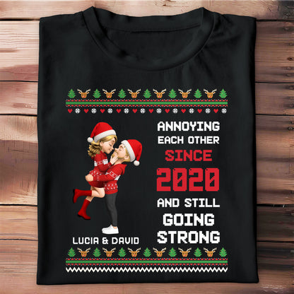 Annoying Each Other Since [Year], Christmas Couple Design