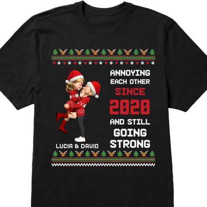 Annoying Each Other Since [Year], Christmas Couple Design