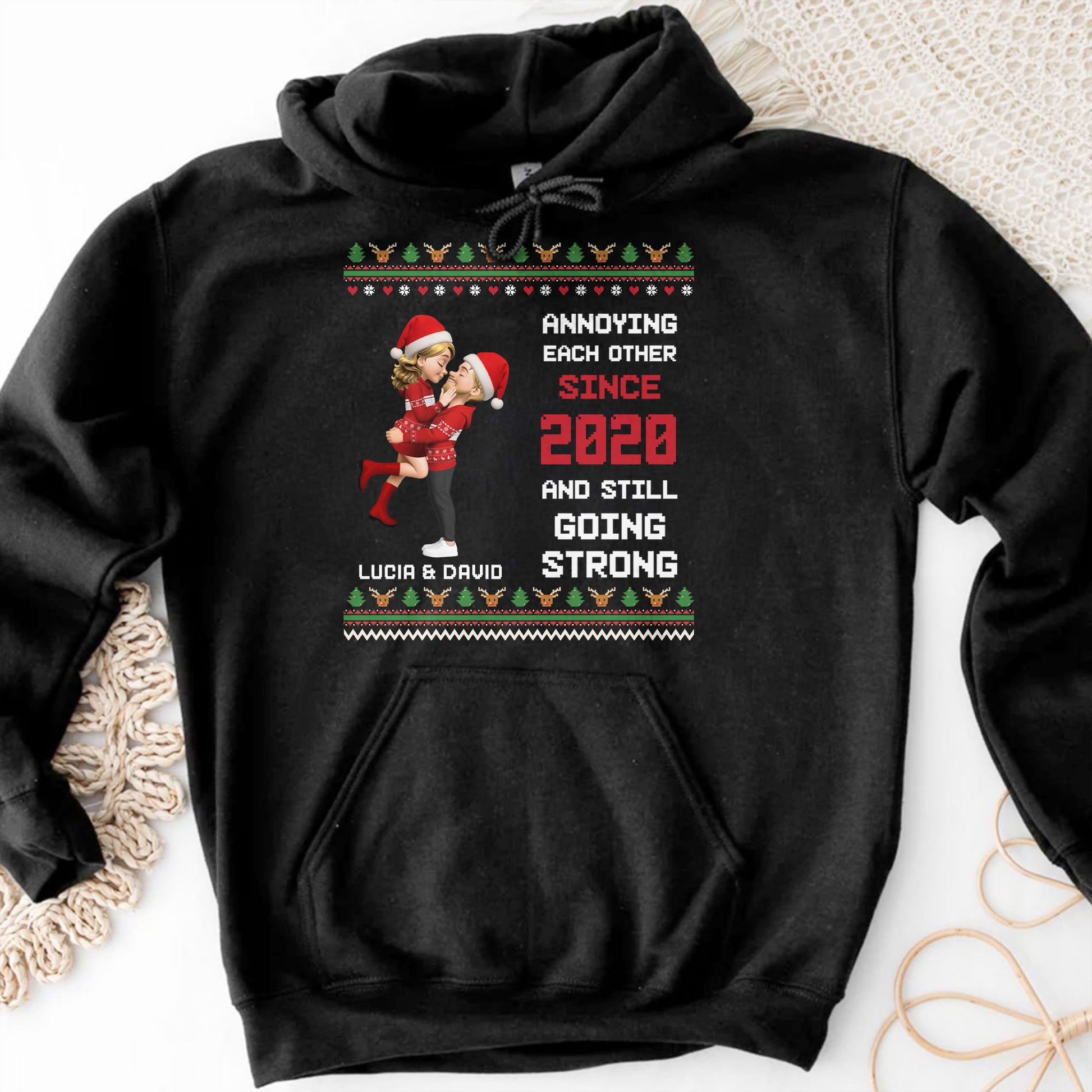 Annoying Each Other Since [Year], Christmas Couple Design