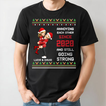 Annoying Each Other Since [Year], Christmas Couple Design