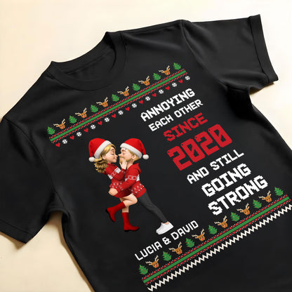 Annoying Each Other Since [Year], Christmas Couple Design