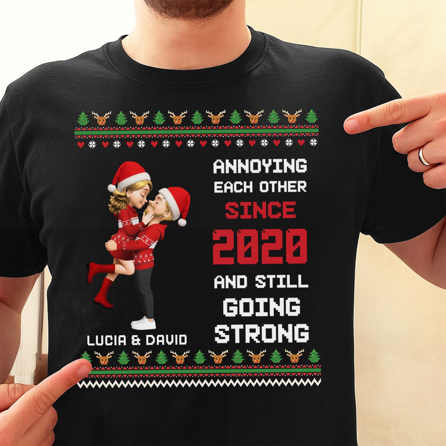 Annoying Each Other Since [Year], Christmas Couple Design