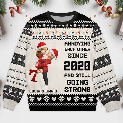 Annoying Each Other Since, Santa Hats, Christmas Patterns