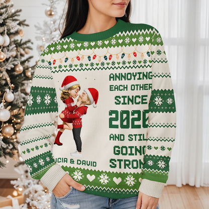 Annoying Each Other Since, Santa Hats, Christmas Patterns