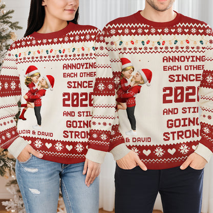 Annoying Each Other Since, Santa Hats, Christmas Patterns