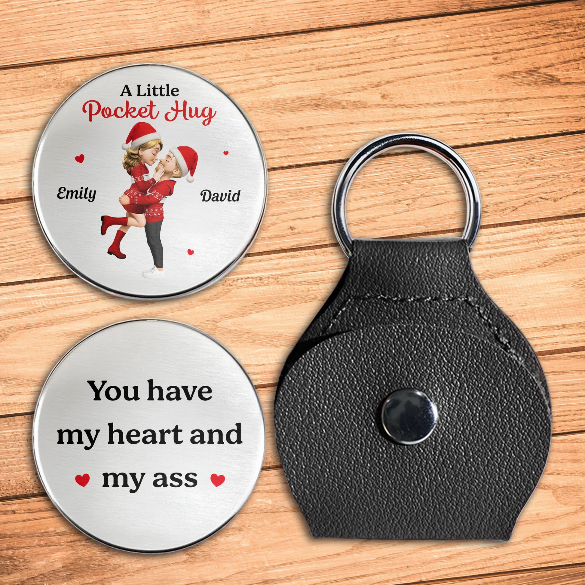 You Have My Heart And My Ass, Hearts, Santa Hat