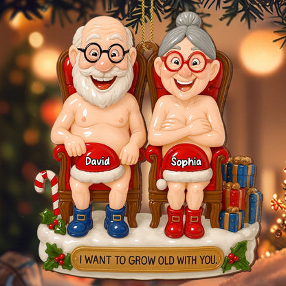 I Want To Grow Old With You, Elderly Couple On Rocking Chairs