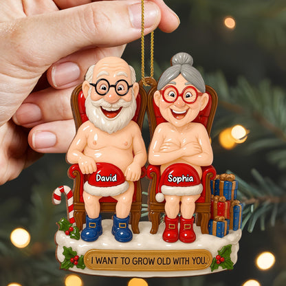 I Want To Grow Old With You, Elderly Couple On Rocking Chairs