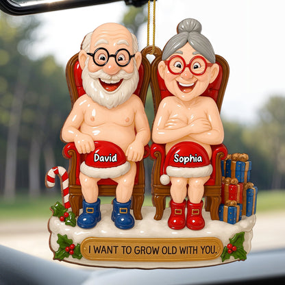 I Want To Grow Old With You, Elderly Couple On Rocking Chairs