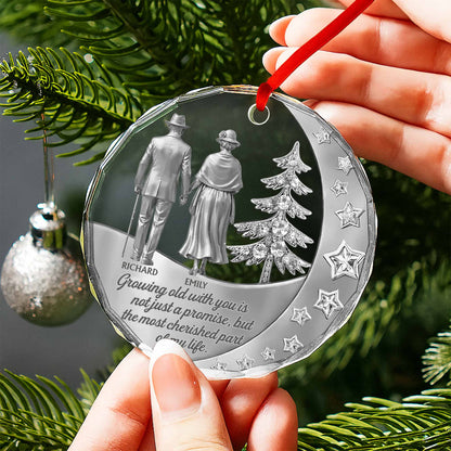 Growing Old With You, Elderly Couple And Christmas Tree