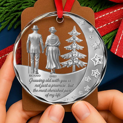 Growing Old With You, Elderly Couple And Christmas Tree