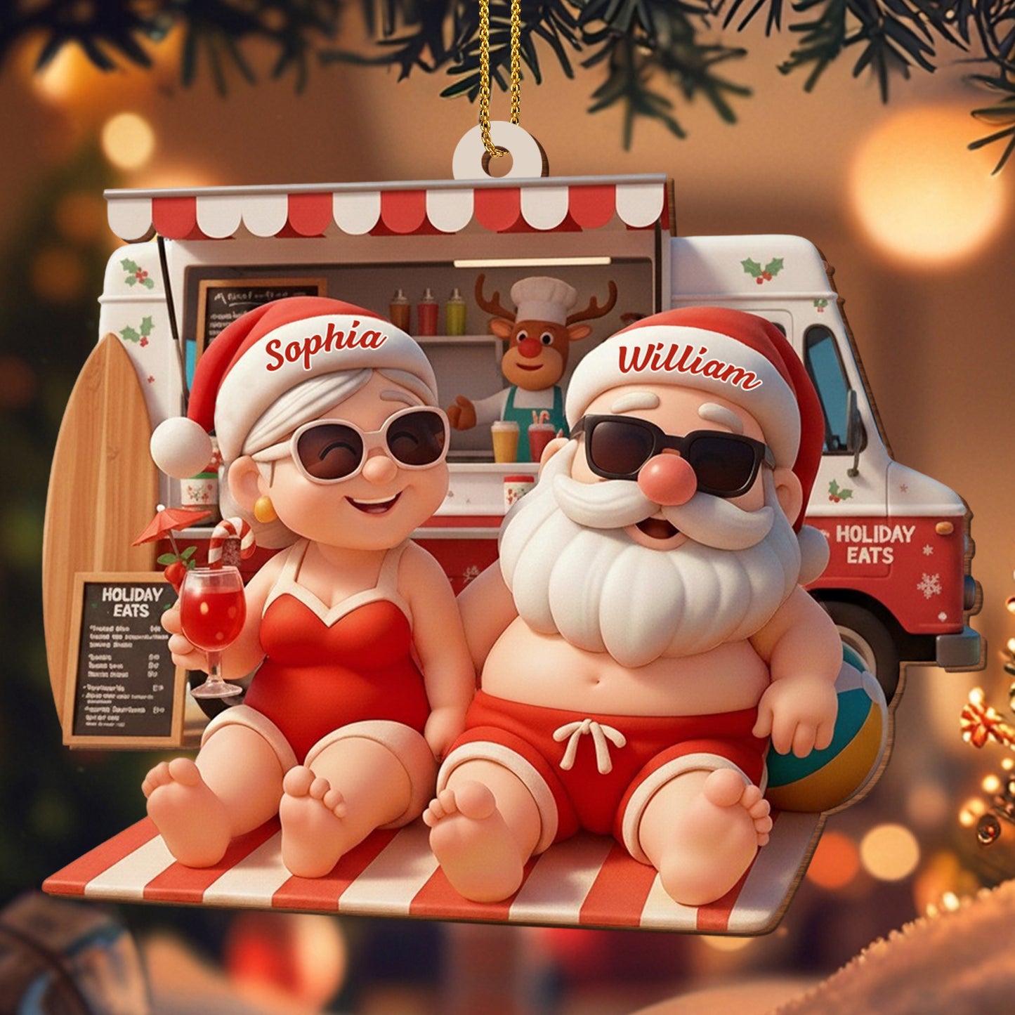 Celebrate Warm Tropical Christmas With Santa And Mrs. Claus