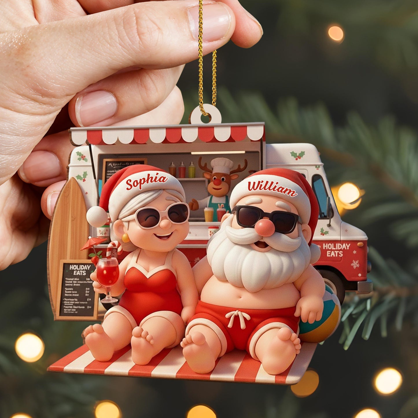 Celebrate Warm Tropical Christmas With Santa And Mrs. Claus