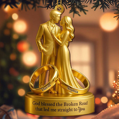 God Blessed The Broken Road, Couple And Rings