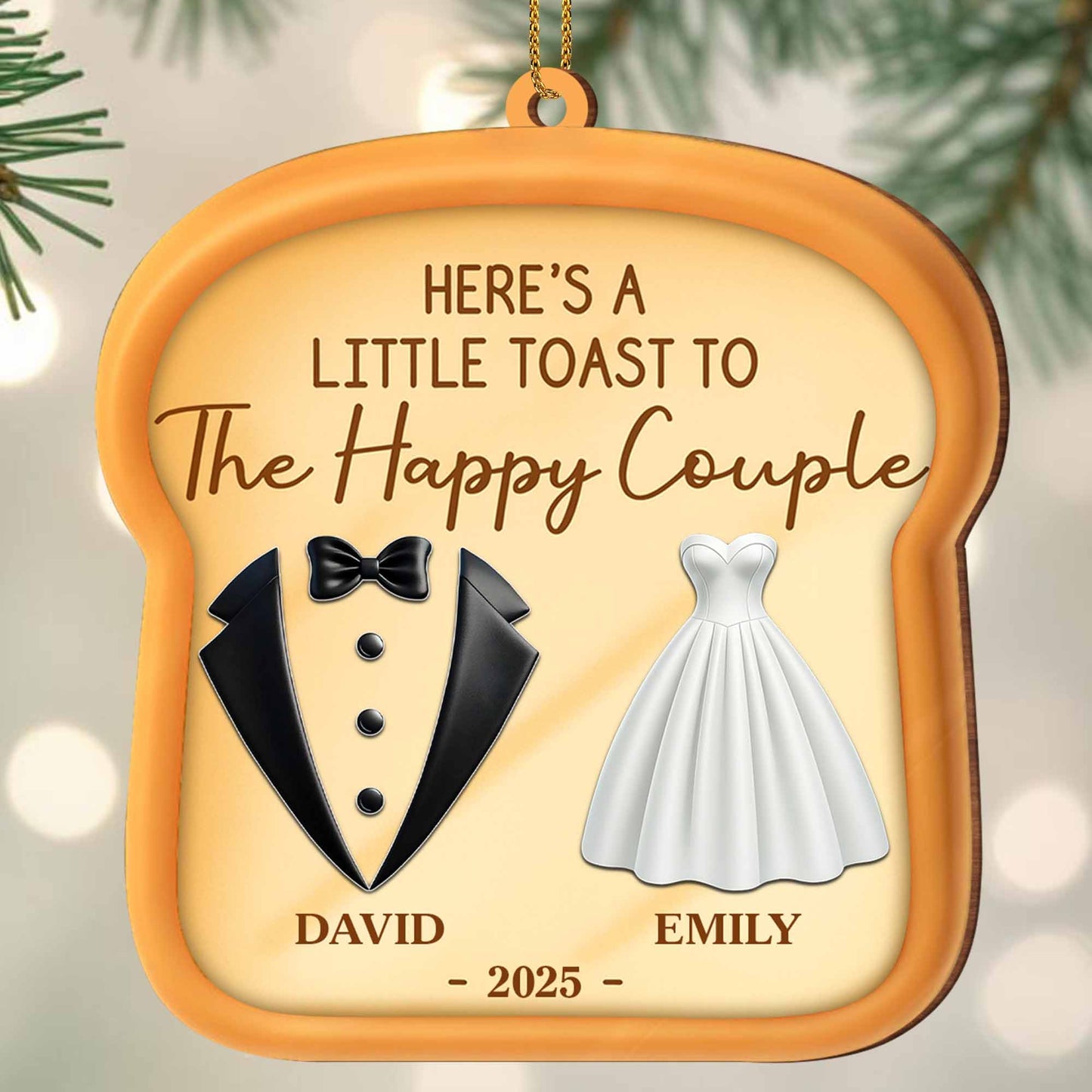 A Little Toast To The Happy Couple, Wedding Dress And Tuxedo