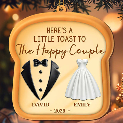 A Little Toast To The Happy Couple, Wedding Dress And Tuxedo