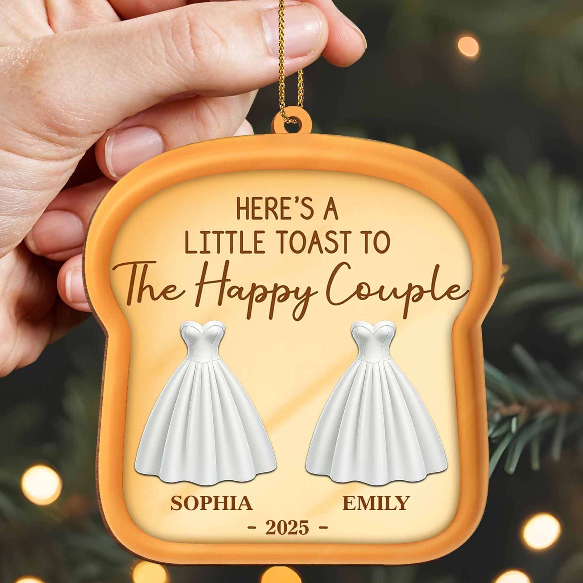 A Little Toast To The Happy Couple, Wedding Dress And Tuxedo