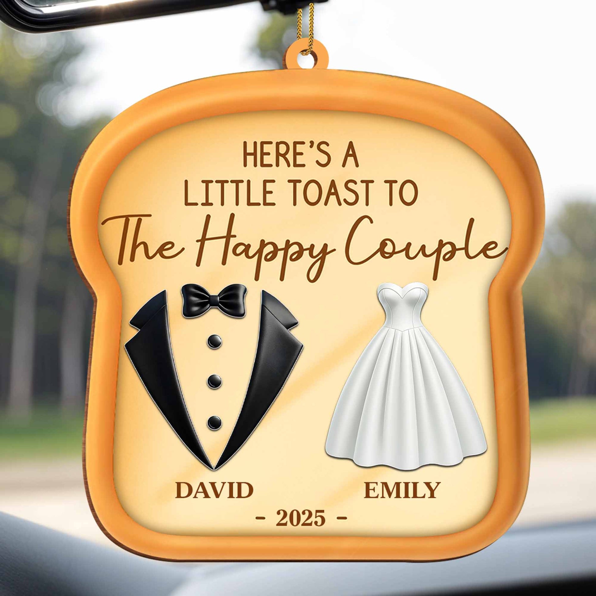 A Little Toast To The Happy Couple, Wedding Dress And Tuxedo