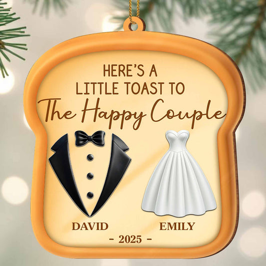 A Little Toast To The Happy Couple, Wedding Dress And Tuxedo