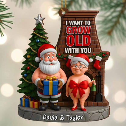 I Want To Grow Old With You, Santa Claus And Fireplace