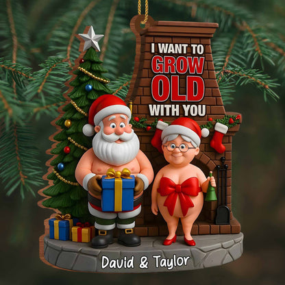 I Want To Grow Old With You, Santa Claus And Fireplace
