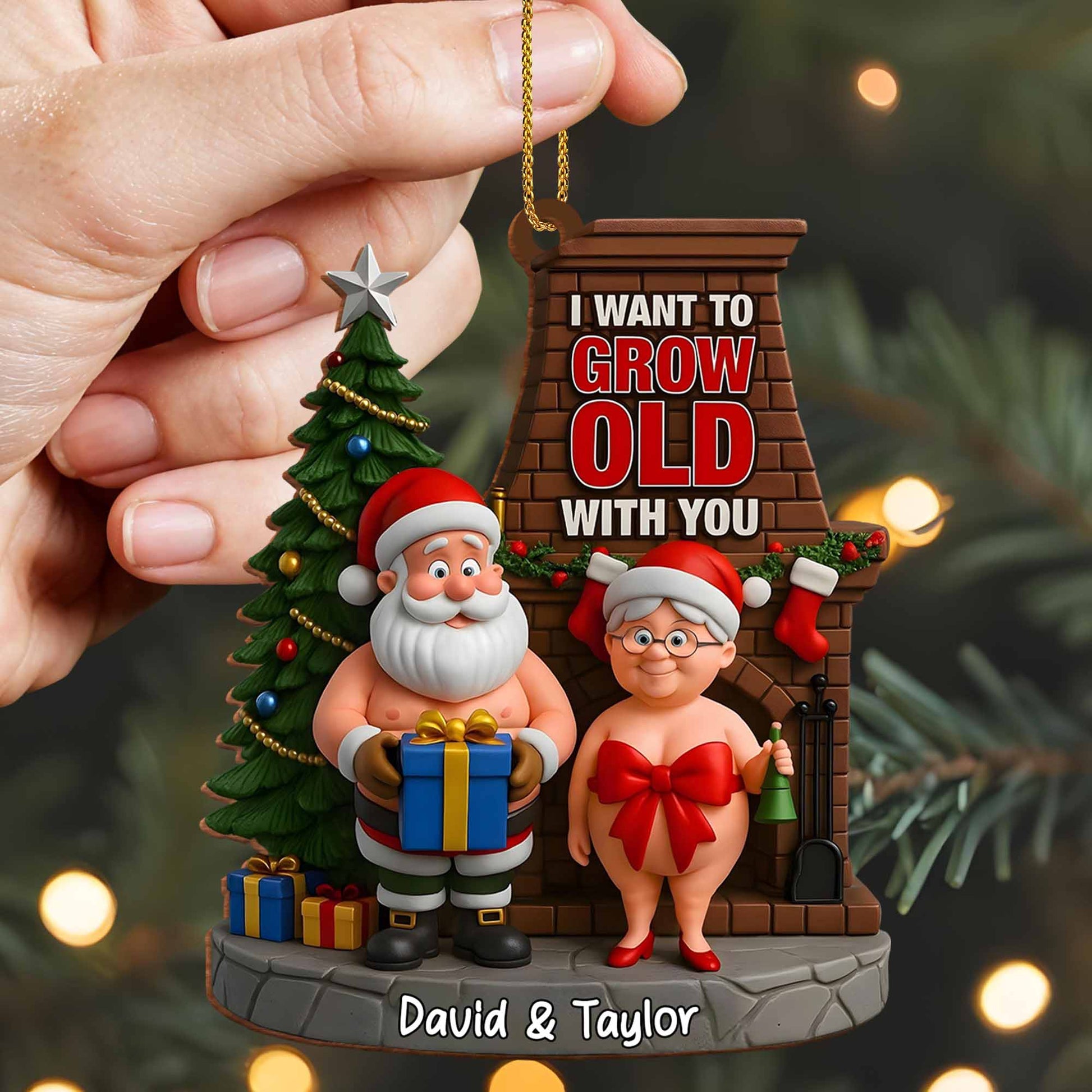 I Want To Grow Old With You, Santa Claus And Fireplace