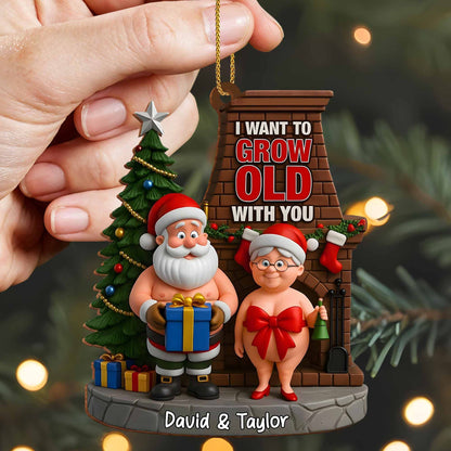 I Want To Grow Old With You, Santa Claus And Fireplace