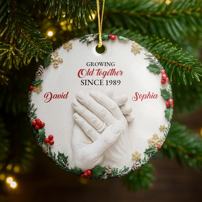 Growing Old Together, Hand Clasp, Holly Berries