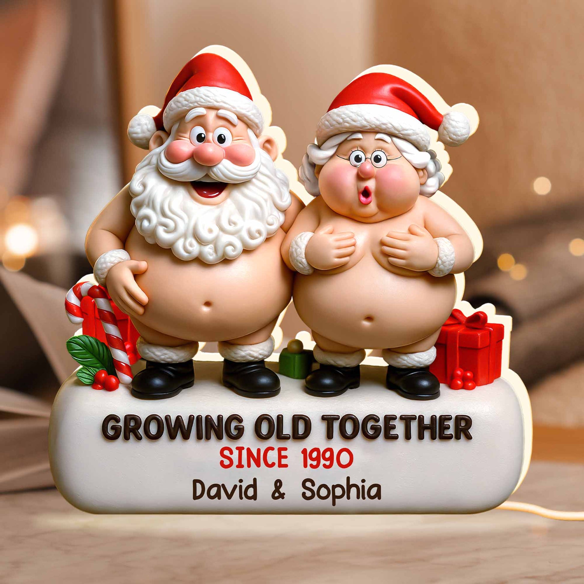Growing Old Together Santa Claus and Presents
