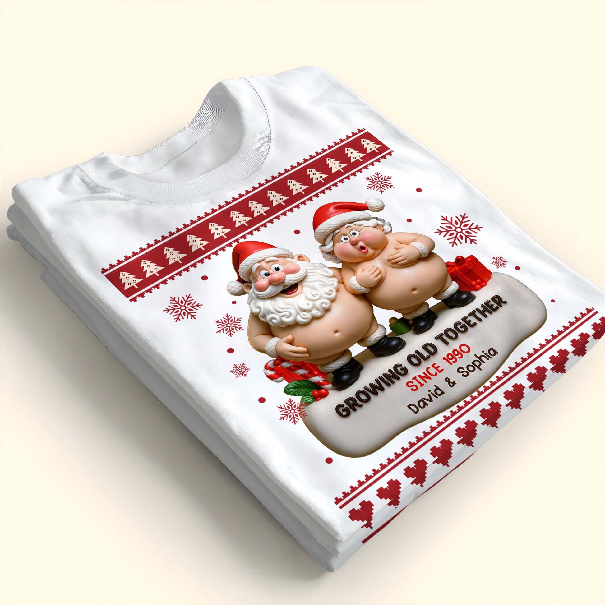 Growing Old Together, Santa Claus Figures And Christmas Themes