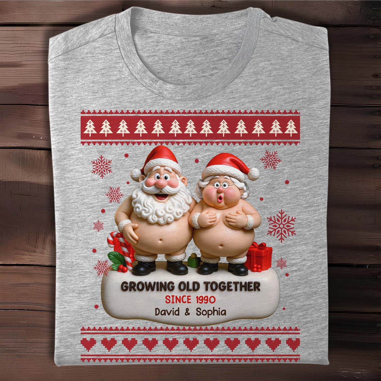 Growing Old Together, Santa Claus Figures And Christmas Themes