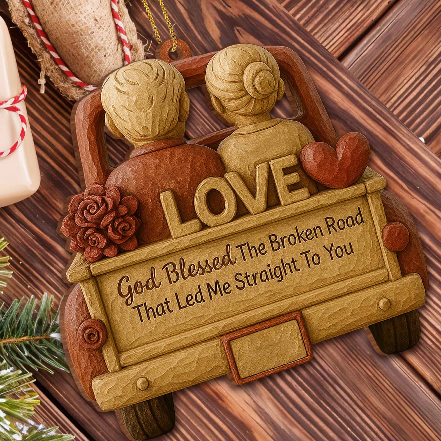 God Blessed The Broken Road With Couple In Car