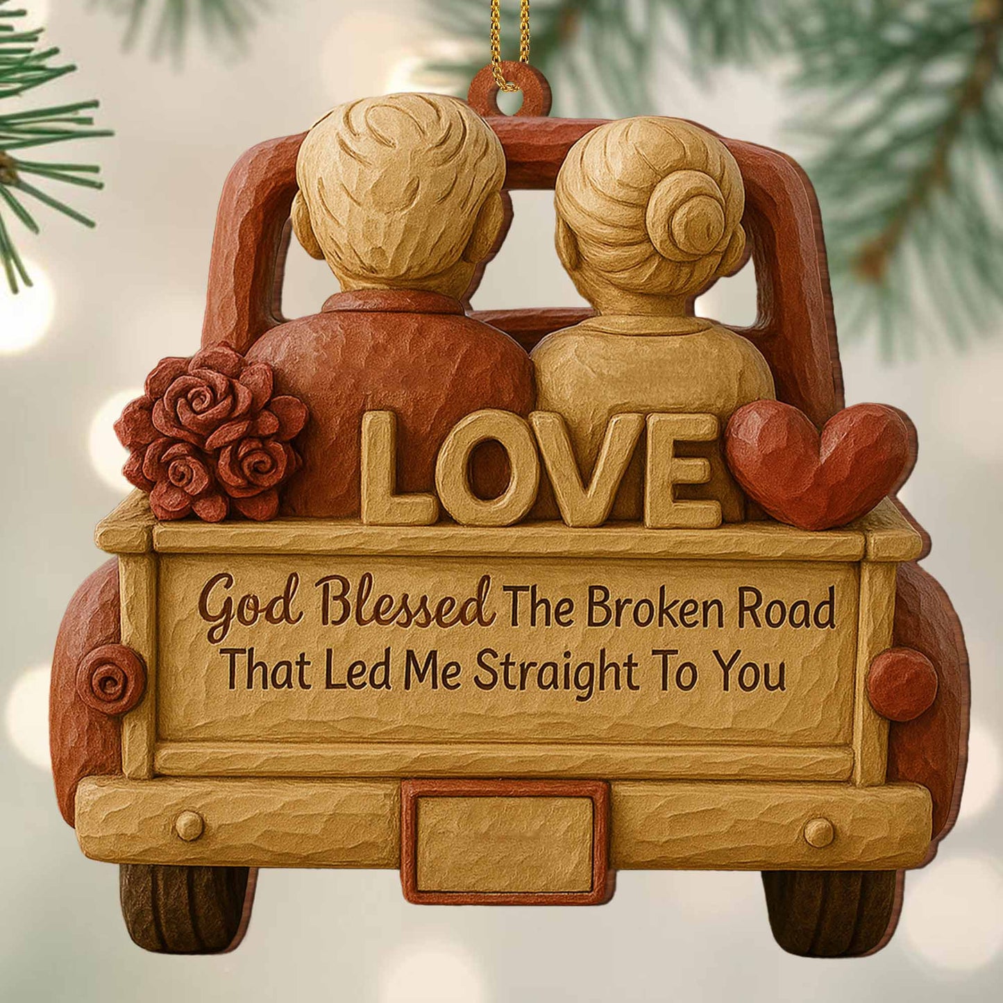 God Blessed The Broken Road With Couple In Car