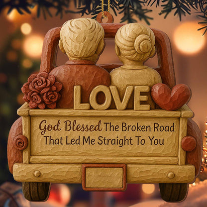 God Blessed The Broken Road With Couple In Car