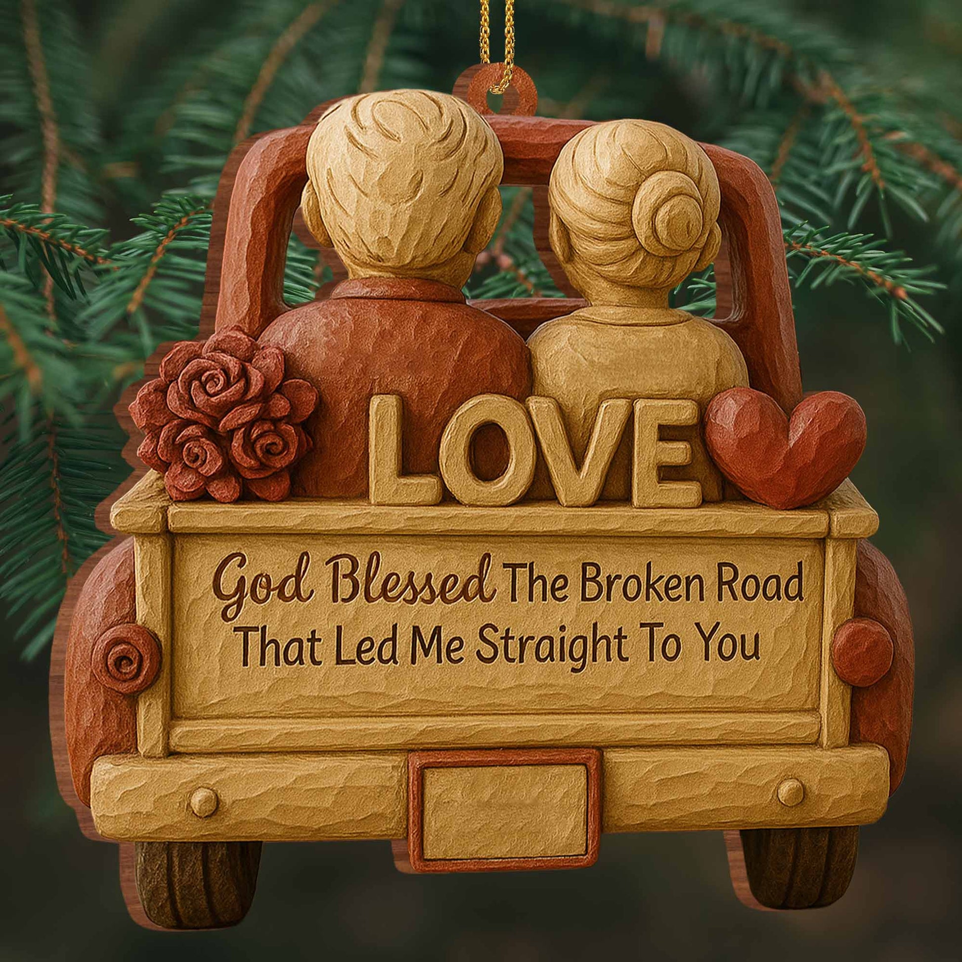 God Blessed The Broken Road With Couple In Car