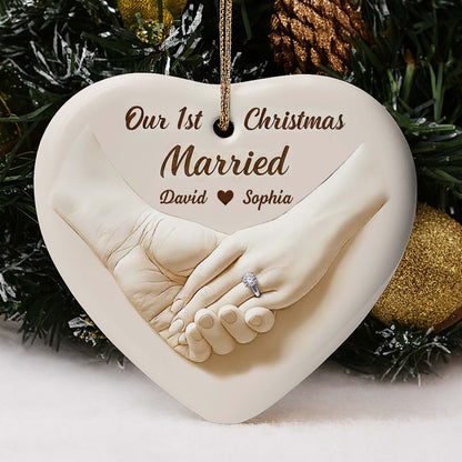 Our 1st Christmas Engaged, Holding Hands And Ring