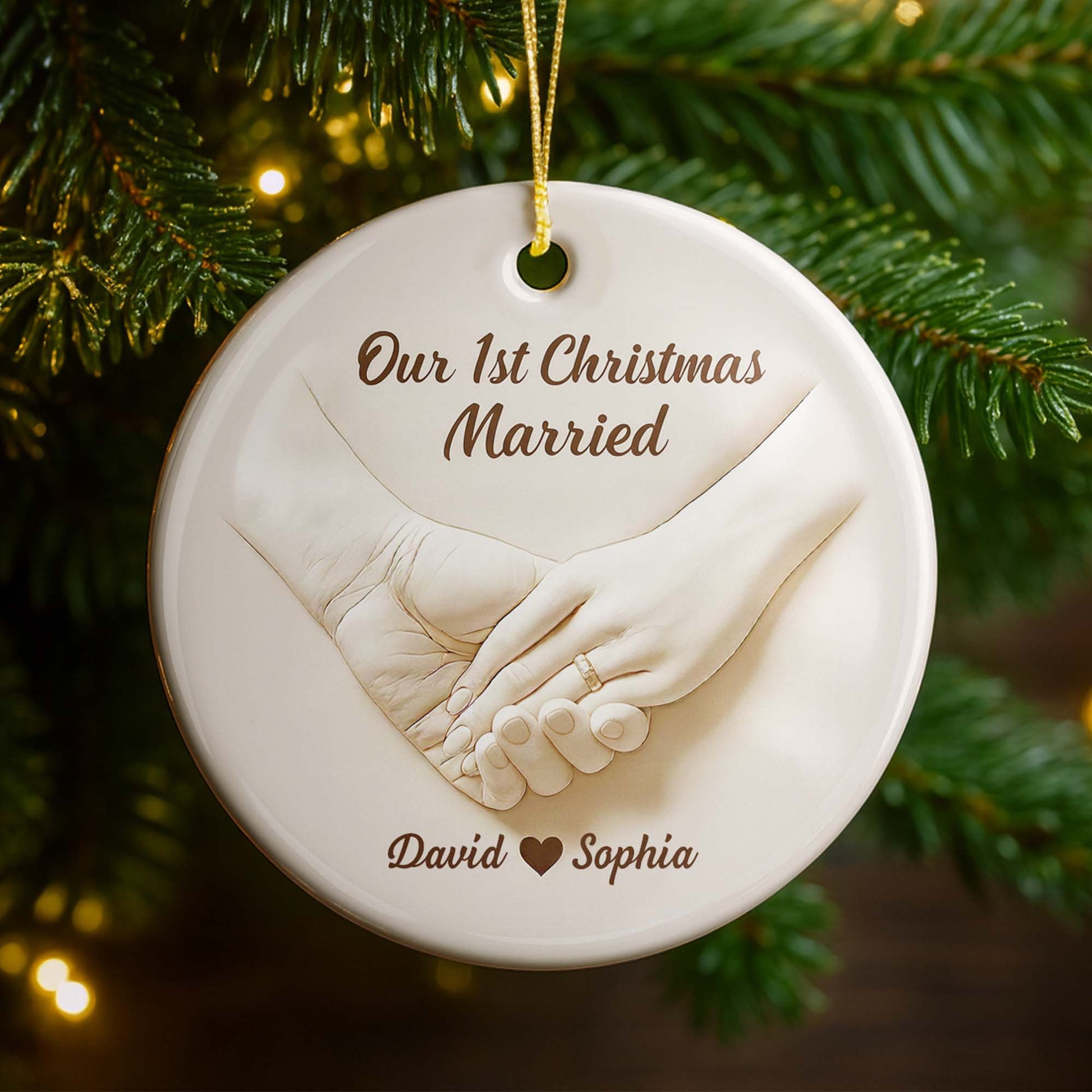 Our 1st Christmas Engaged, Hands With Ring