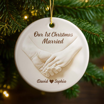 Our 1st Christmas Engaged, Hands With Ring