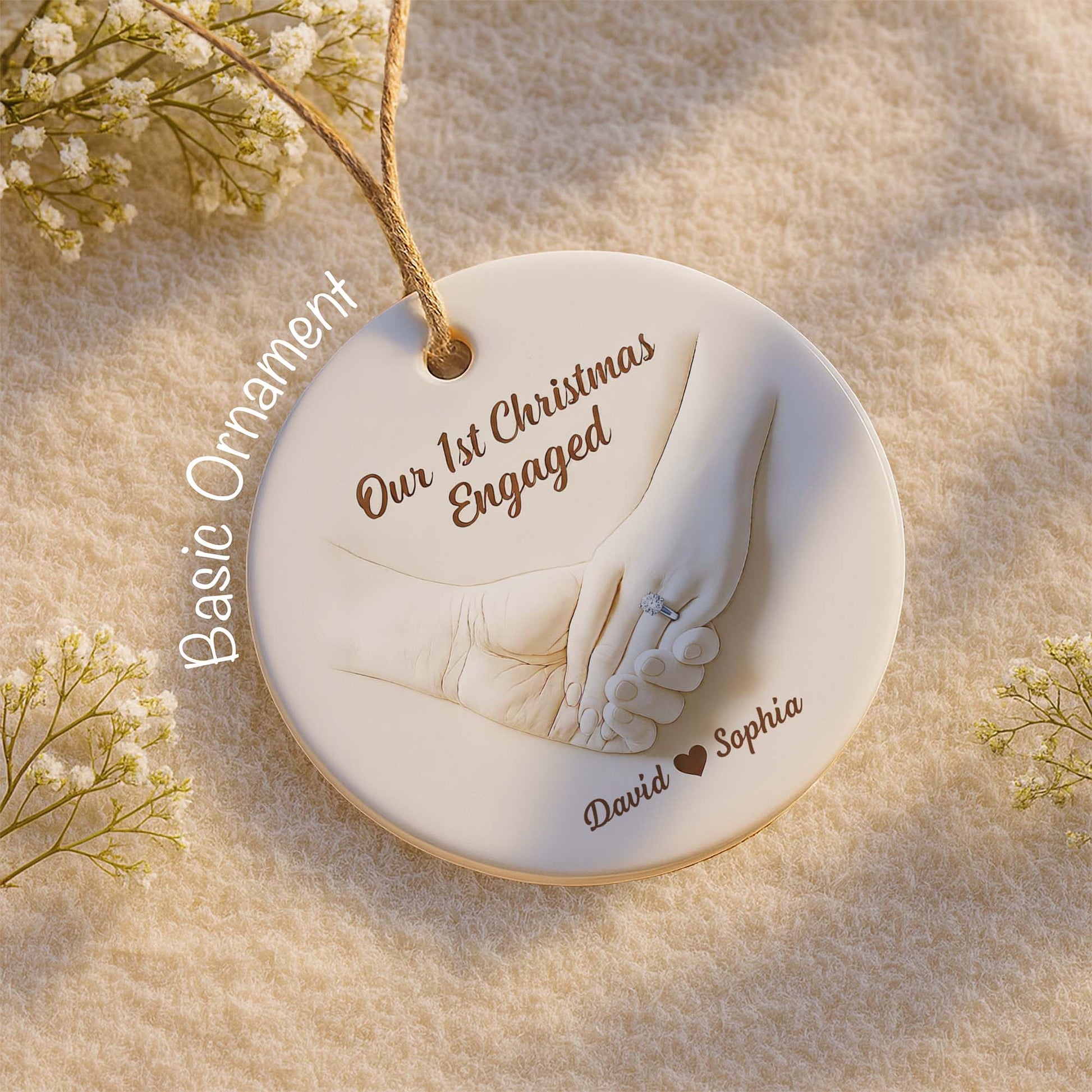 Our 1st Christmas Engaged, Hands With Ring