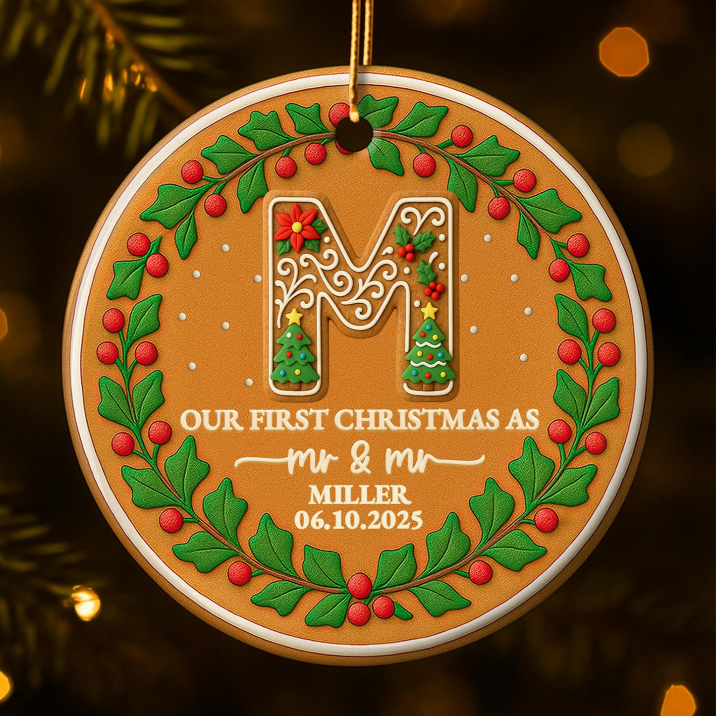 Our First Christmas As Mr & Mrs, Holly And Berries