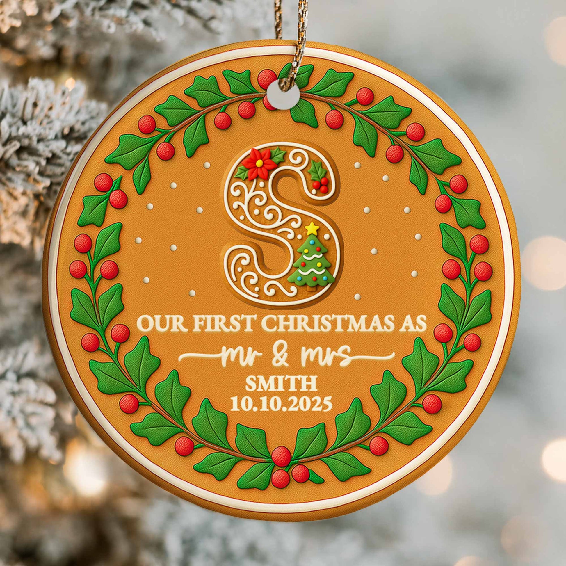 Our First Christmas As Mr & Mrs, Holly And Berries