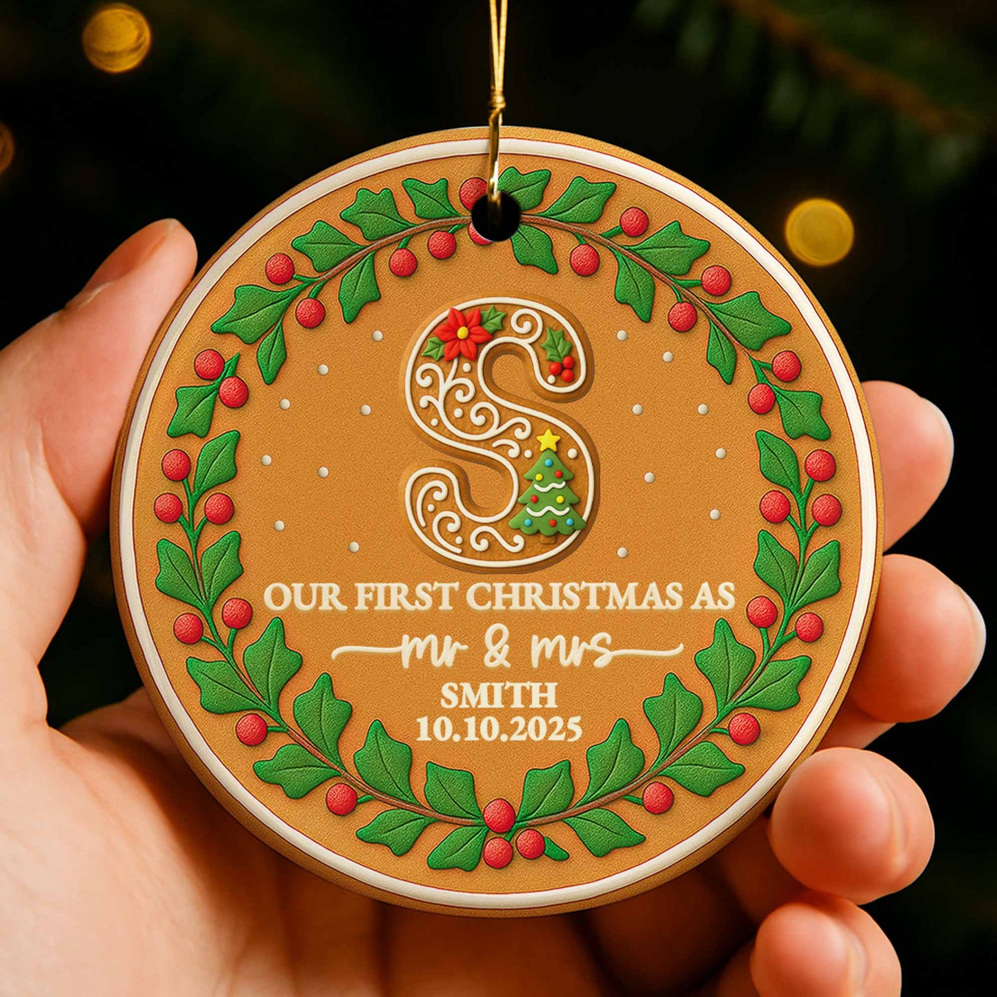 Our First Christmas As Mr & Mrs, Holly And Berries